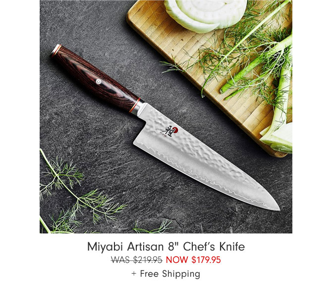 Miyabi Artisan 8" Chef’s Knife Now $179.95 + Free Shipping