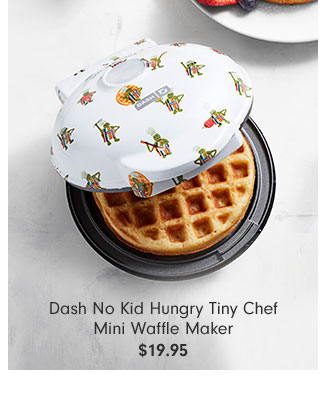 Dash No Kid Hungry Tiny Chef Mini Waffle Maker $19.95