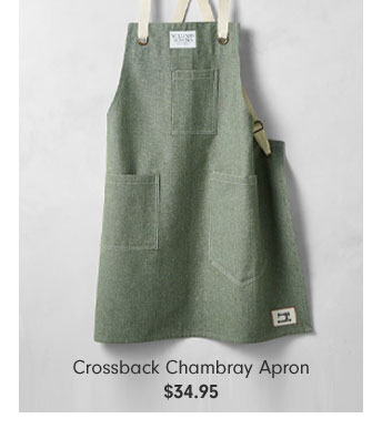 Crossback Chambray Apron $34.95