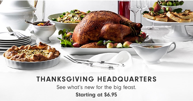 THANKSGIVING HEADQUARTERS - Starting at $6.95