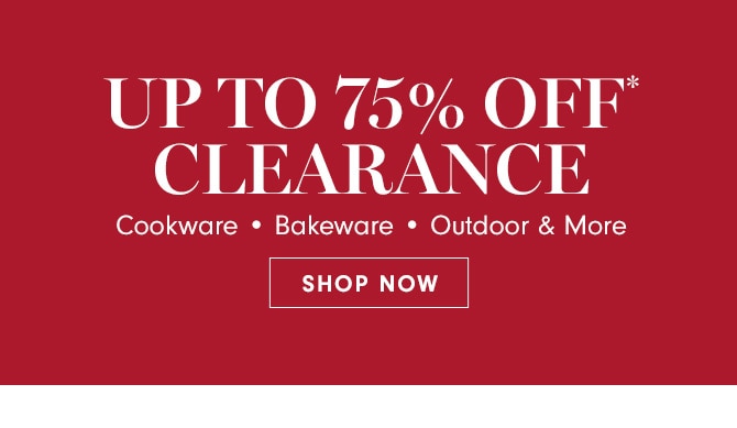 UP TO 75% OFF CLEARANCE - SHOP NOW