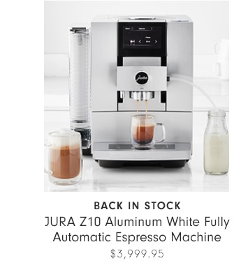 JURA Z10 Aluminum White Fully Automatic Espresso Machine - $3,999.95