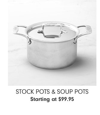 Stock Pots & Soup Pots Starting at $99.95