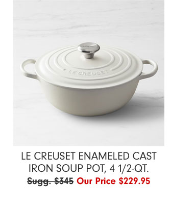 Le Creuset Enameled Cast Iron Soup Pot, 4 1/2-Qt.Our Price $229.95