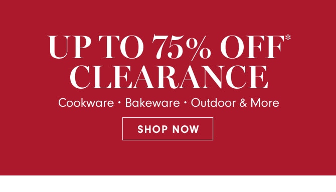 UP TO 75% OFF CLEARANCE - SHOP NOW