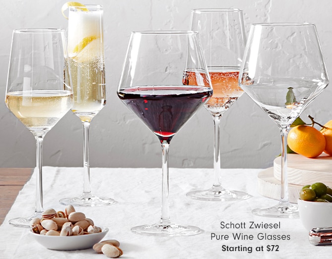 Schott Zwiesel Pure Wine Glasses - Starting at $72