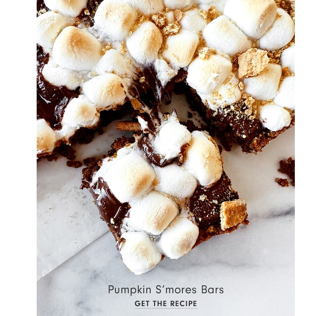 Pumpkin S’mores Bars - get the recipe 