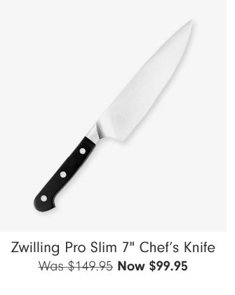 Zwilling Pro Slim 7" Chef’s Knife Now $99.95