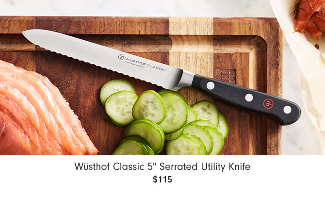 Wüsthof Classic 5" Serrated Utility Knife $115
