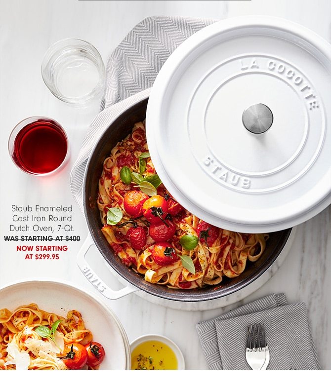 Staub Enameled Cast Iron Round Dutch Oven, 7-Qt. - NOW starting at $299.95