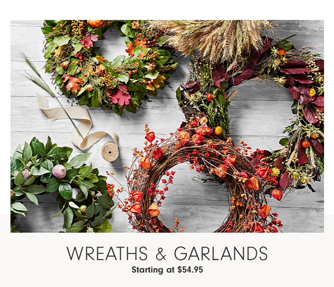 Wreaths & Garlands Starting at $54.95