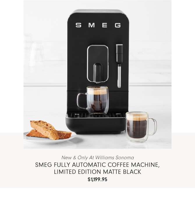 SMEG Fully Automatic Coffee Machine, Limited Edition Matte Black - $1,199.95 