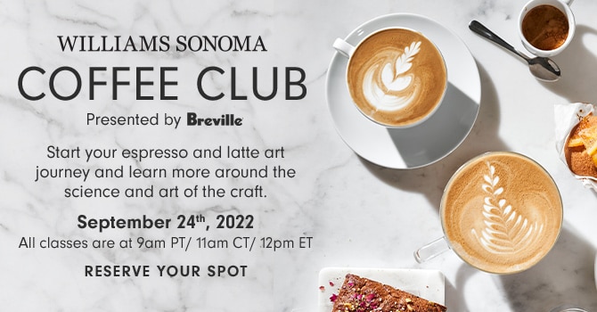 COFFEE CLUB Presented by Breville - September 24th, 2022 - RESERVE YOUR SPOT