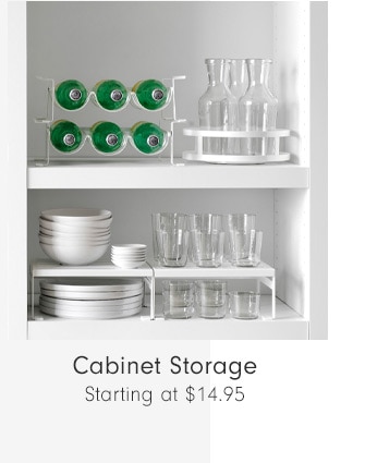 Cabinet Storage - Starting at $14.95
