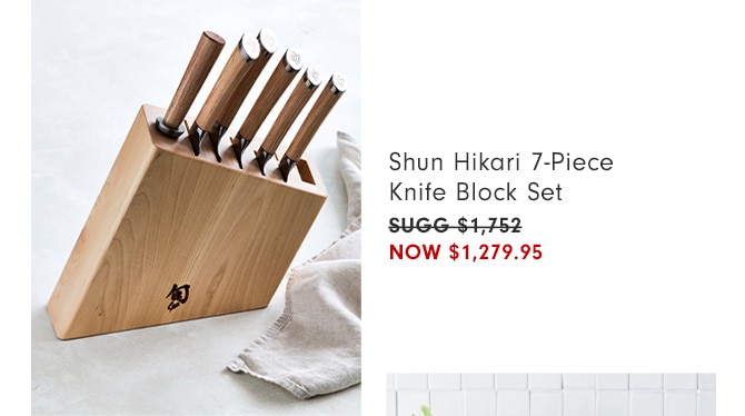 Shun Hikari 7-Piece Knife Block Set - Now $1,279.95