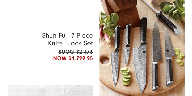 Shun Fuji 7-Piece Knife Block Set - Now $1,799.95