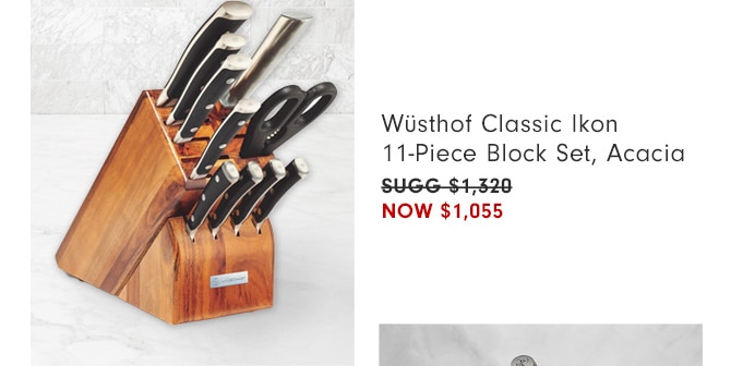 Wüsthof Classic Ikon 11-Piece Block Set, Acacia - Now $1,055