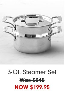 3-Qt. Steamer Set Now $199.95