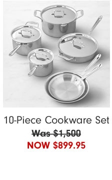 10-Piece Cookware Set Now $899.95