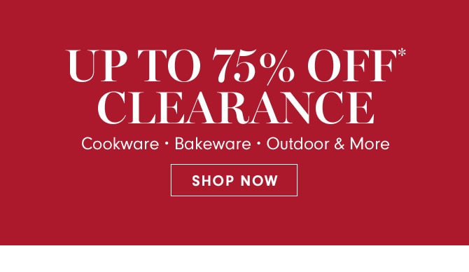 UP TO 75% OFF CLEARANCE - SHOP NOW