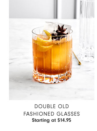 Double Old Fashioned Glasses Starting at $14.95