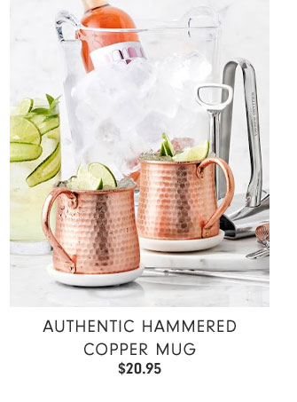 Authentic Hammered Copper Mug $20.95