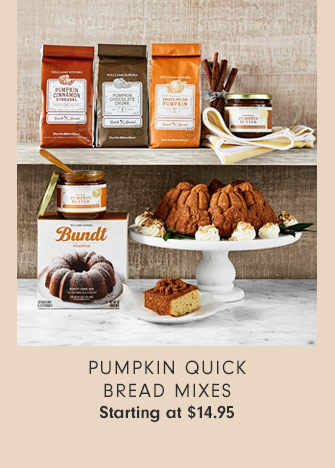 Pumpkin Quick Bread Mixes - Starting at $14.95