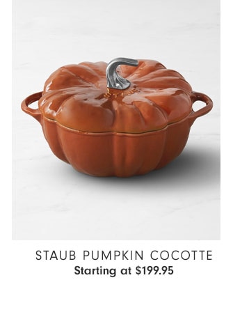 Staub Pumpkin Cocotte - Starting at $199.95