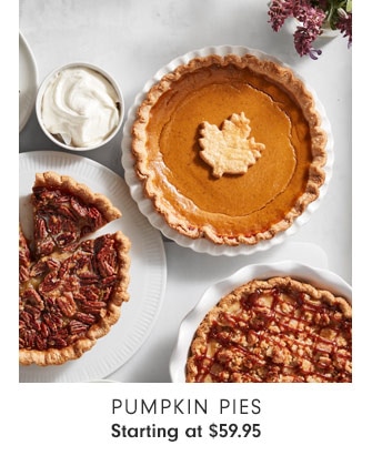 Pumpkin Pies - Starting at $59.95