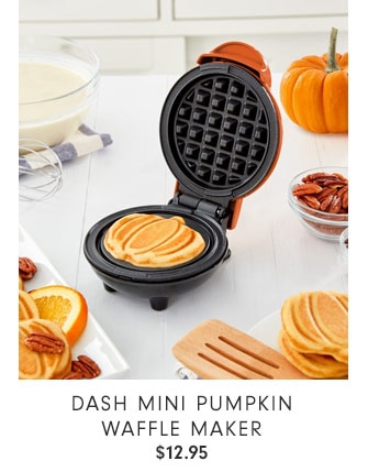 Dash Mini Pumpkin Waffle Maker - $12.95