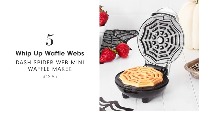 Whip Up Waffle Webs - Dash Spider Web Mini Waffle Maker - $12.95