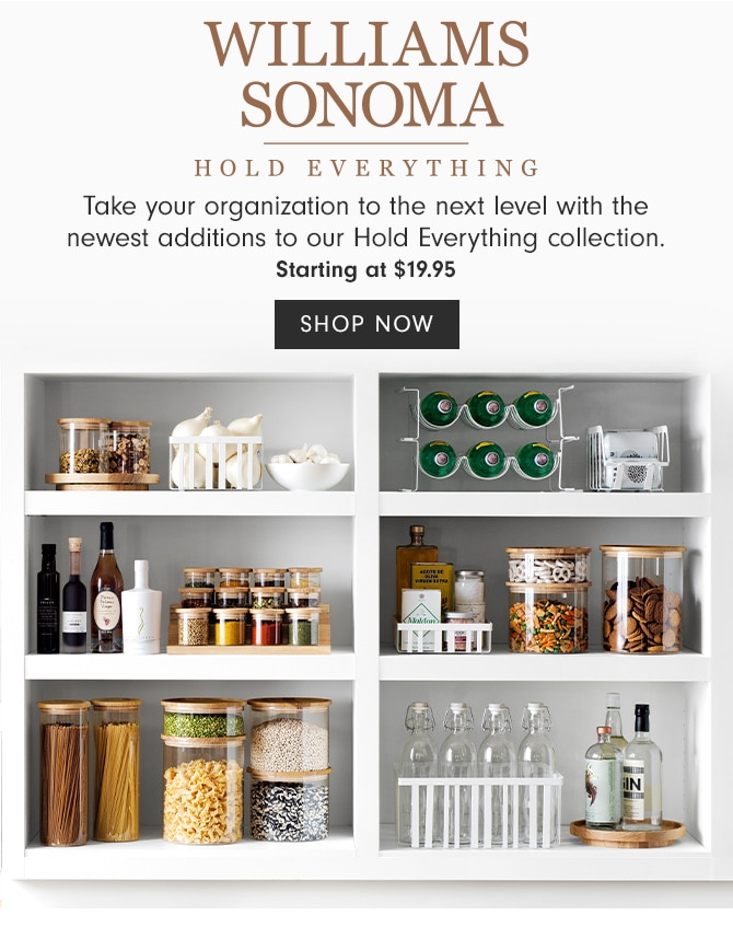 WILLIAMS SONOMA HOLD EVERYTHING - SHOP NOW