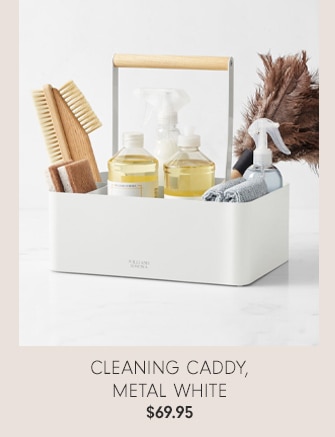 CLEANING CADDY, METAL WHITE - $69.95