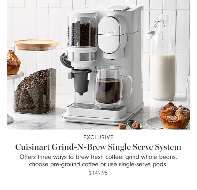 Cuisinart Grind-N-Brew Single Serve System - $149.95