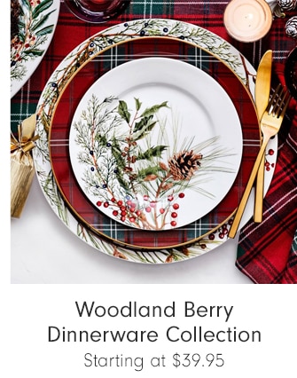 Woodland Berry Dinnerware Collection - Starting at $39.95