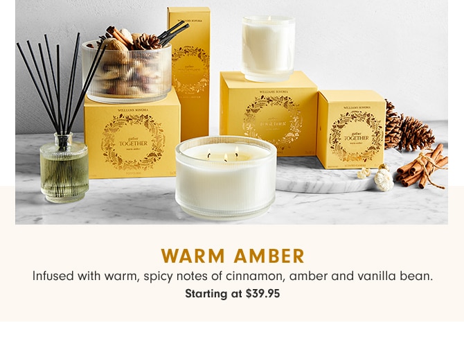 WARM AMBER - Starting at $39.95