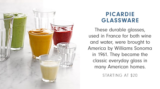 PICARDIE GLASSWARE - STARTING AT $20