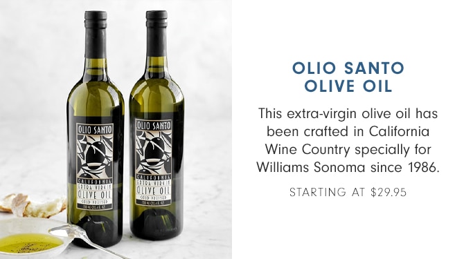 OLIO SANTO OLIVE OIL - STARTING AT $29.95