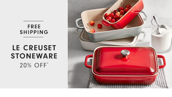 LE CREUSET STONEWARE - 20% OFF*