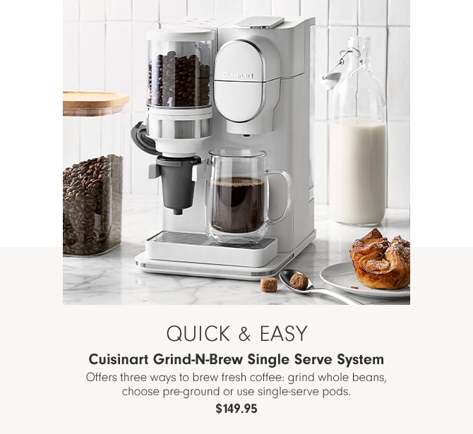 Cuisinart Grind-N-Brew Single Serve System - $149.95