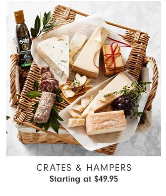 CRATES & HAMPERS - Starting at $49.95