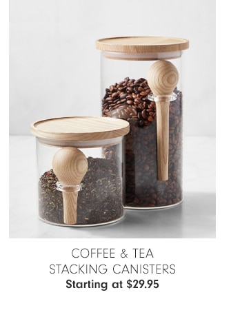 Coffee & Tea Stacking Canisters - Starting at $29.95