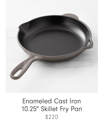 Enameled Cast Iron 10.25" Skillet Fry Pan - $220