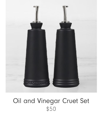 Oil and Vinegar Cruet Set - $50