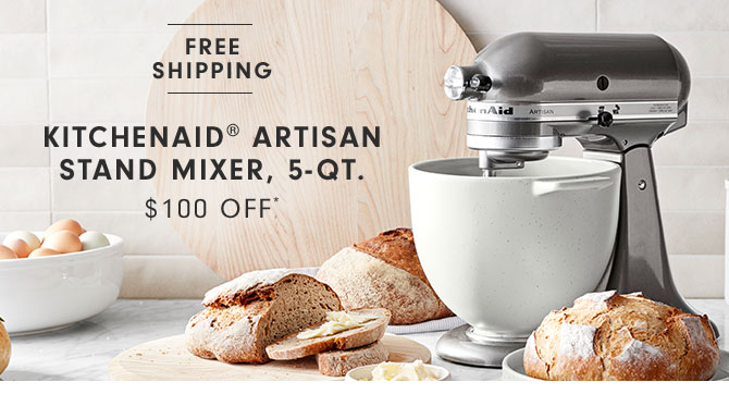 KitchenAid® Artisan Stand Mixer, 5-Qt. $100 OFF*