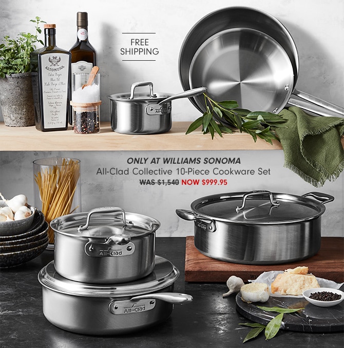 All-Clad Collective 10-Piece Cookware Set - NOW $999.95