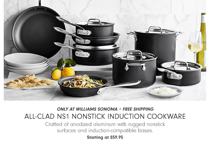 All-Clad NS1 Nonstick Induction Cookware - Starting at $59.95