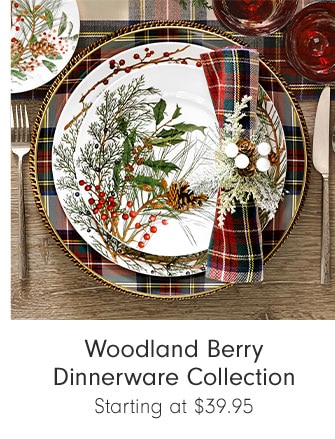 Woodland Berry Dinnerware Collection Starting at $39.95