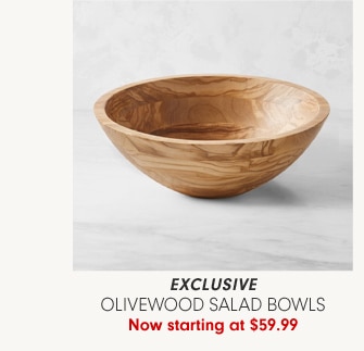 Olivewood Salad Bowls - Now starting at $59.99