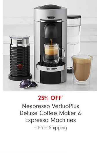 25% OFF* Nespresso VertuoPlus Deluxe Coffee Maker & Espresso Machines + Free Shipping